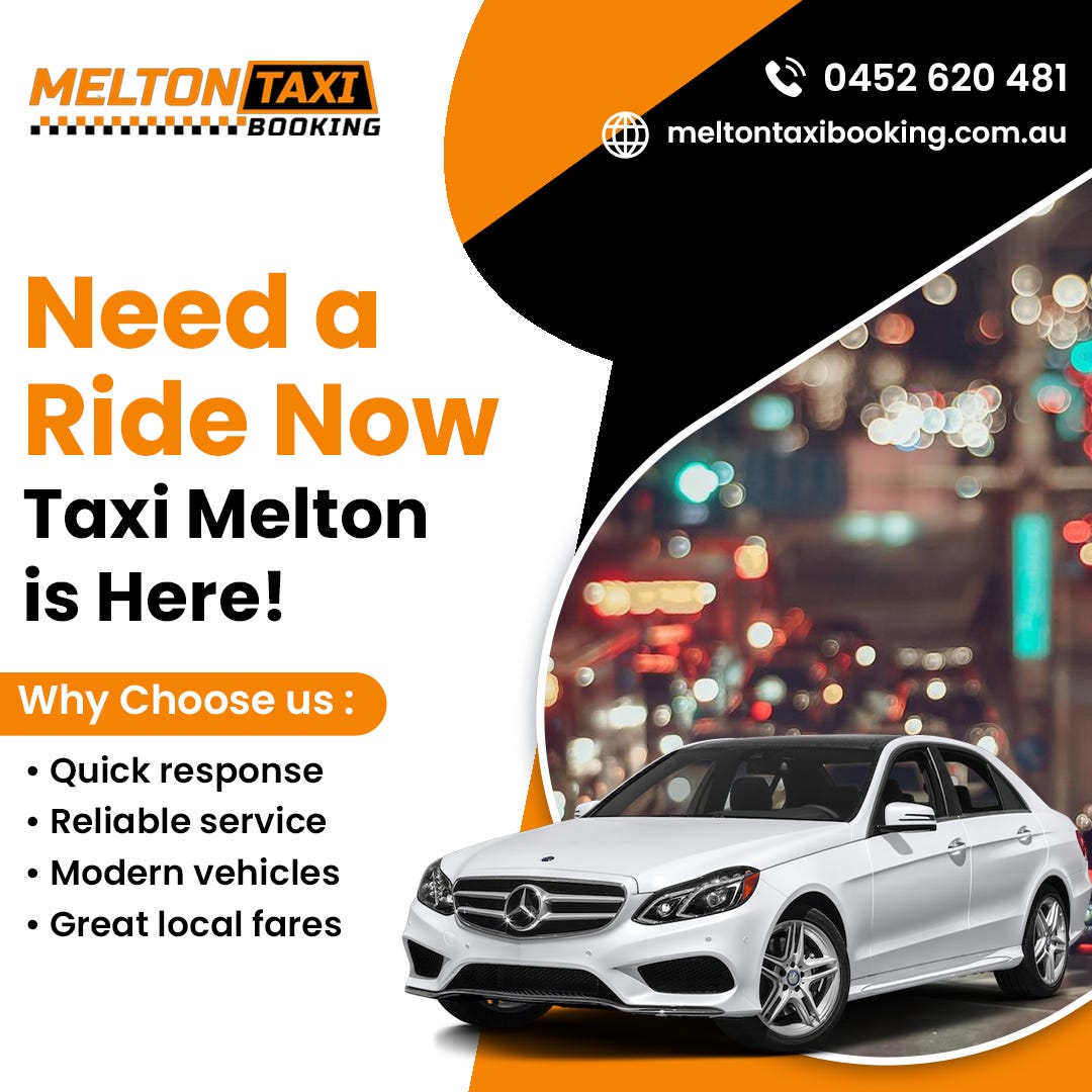 Comfortable taxi cabs services at Melton Taxi Booking | by Melton Taxi Booking | Sep, 2025 | Medium